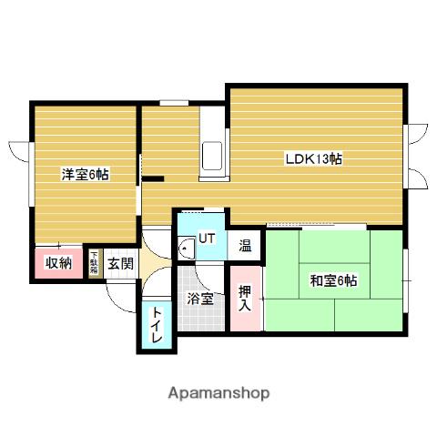 プレンティⅡ(2LDK/1階)の間取り写真