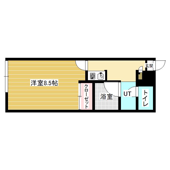 レオパレスM&T(1K/1階)の間取り写真