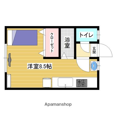MIYUKI HEIGHTS(ワンルーム/1階)の間取り写真