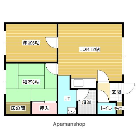 グランデュール313(2LDK/2階)の間取り写真