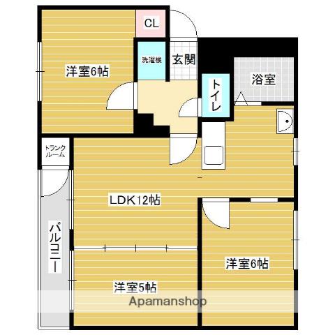 HORSE WIN 10(3LDK/4階)の間取り写真