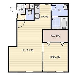 FIRST SET三笠Ⅱ(1LDK/1階)の間取り写真