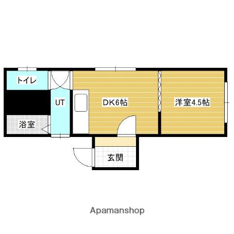 ハイツオザワ(1DK/2階)の間取り写真