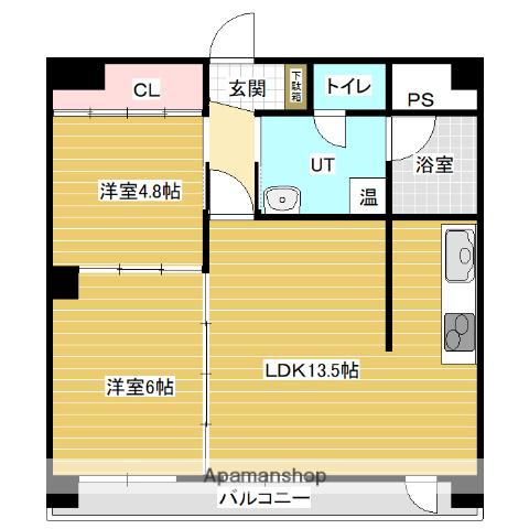 FIRST STAGE ビバリィー05(2LDK/6階)の間取り写真
