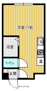 HAIZ MARUKOU(ワンルーム/2階)の間取り写真