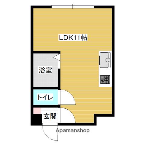 HAIZ MARUKOU(ワンルーム/2階)の間取り写真