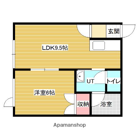 メゾンマリエⅡ(1LDK/1階)の間取り写真