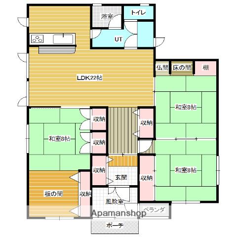 北海道三笠市 1階建 築26年(3LDK)の間取り写真