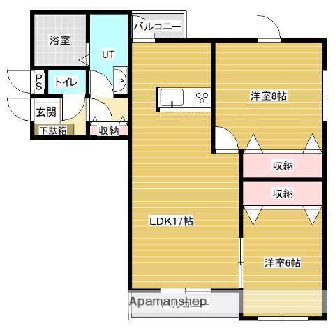 タンドゥールタン(2LDK/2階)の間取り写真