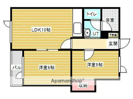 サンヒルズ(2LDK/1階)の間取り写真