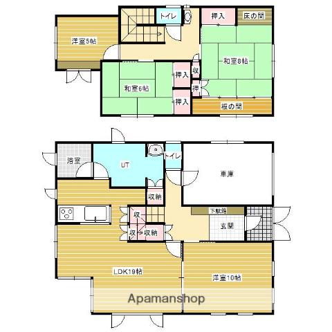 函館本線 岩見沢駅 徒歩20分 2階建 築31年(4LDK)の間取り写真