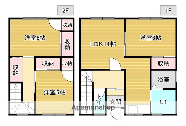 サンコートA(3LDK/2階)の間取り写真