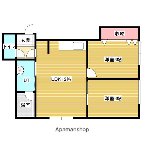 メゾン72(2LDK/2階)の間取り写真