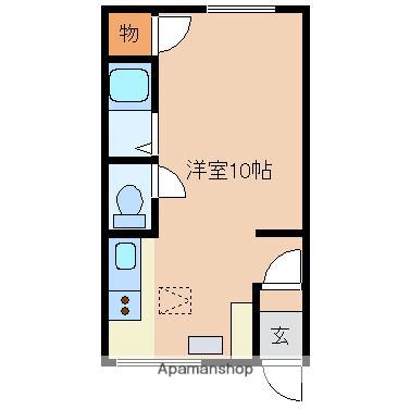 オリス赤平(ワンルーム/2階)の間取り写真