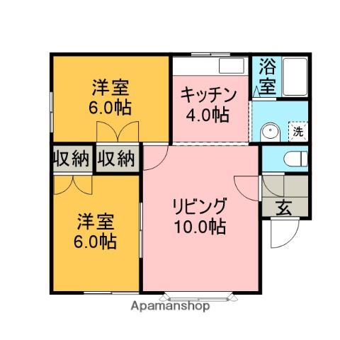 セピアコート21Ⅱ(2LDK/3階)の間取り写真