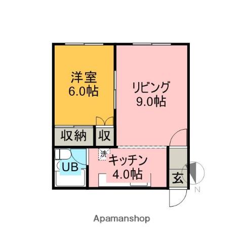 M・Oハイム(1LDK/1階)の間取り写真
