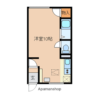 オリス芦別L(ワンルーム/1階)の間取り写真