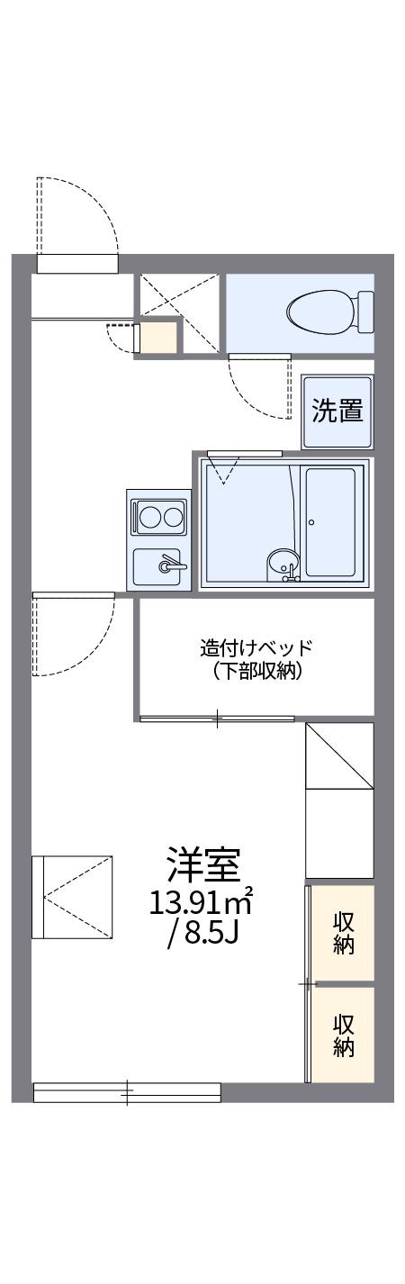 レオパレスフレンドリー(1K/2階)の間取り写真