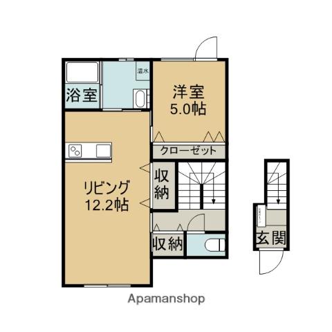 レジーナ(1LDK/2階)の間取り写真