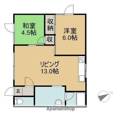 KS52(2LDK/1階)の間取り写真