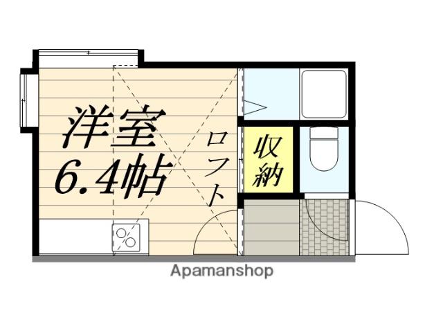 PLAZA IN 山鼻(ワンルーム/2階)の間取り写真