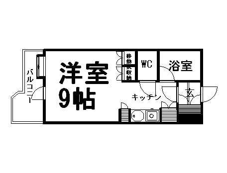 アン・セリジェ弐番館(1K/10階)の間取り写真