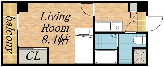 レオパレスさくら中央(1K/5階)の間取り写真