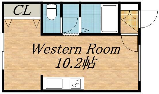 GRACE-COURT南円山(ワンルーム/2階)の間取り写真