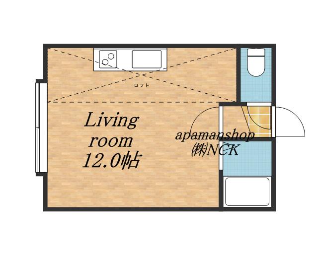 ルーブル北5条(ワンルーム/3階)の間取り写真