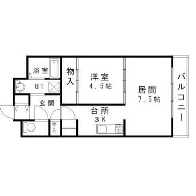 シャトーレSKサッポロ(1LDK/4階)の間取り写真