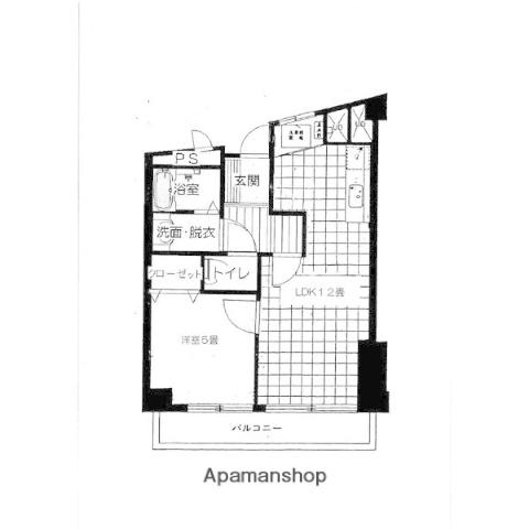 南6条ダイヤハイツ(1LDK/10階)の間取り写真