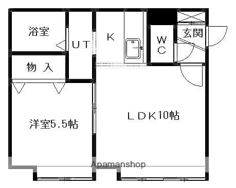 コンフォート819(1LDK/2階)の間取り写真