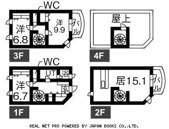 スターゲート伏見旭堂第8 B棟(3LDK)の間取り写真