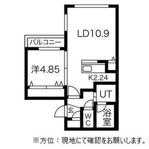 ESTAVIE円山(1LDK/3階)の間取り写真