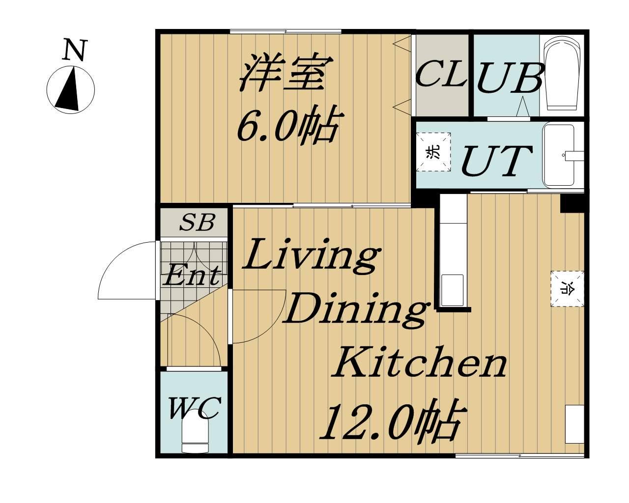 ROYAL OAK中島公園 Ⅱ(1LDK/4階)の間取り写真