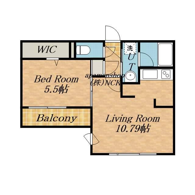 LIENN9(1LDK/4階)の間取り写真