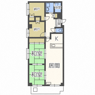 ラファイエット宮ヶ丘(4LDK/3階)の間取り写真