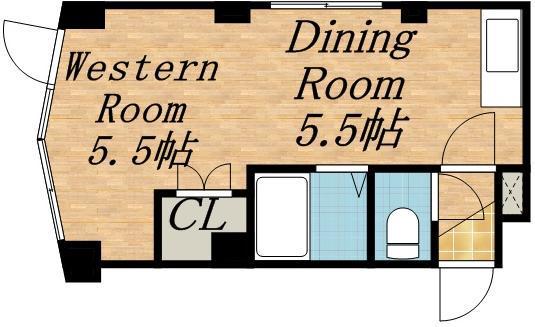 メゾンドボワール円山(1DK/1階)の間取り写真