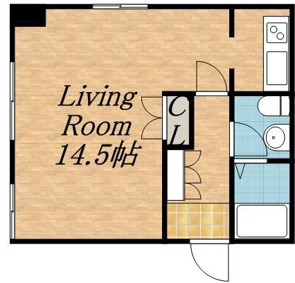 エシール南5条(1K/8階)の間取り写真