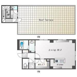 M-STORAGE 813(1K/5階)の間取り写真