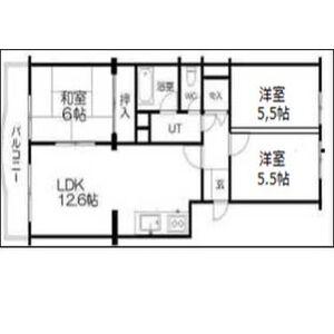 南26条ハウスE棟405(3LDK/4階)の間取り写真