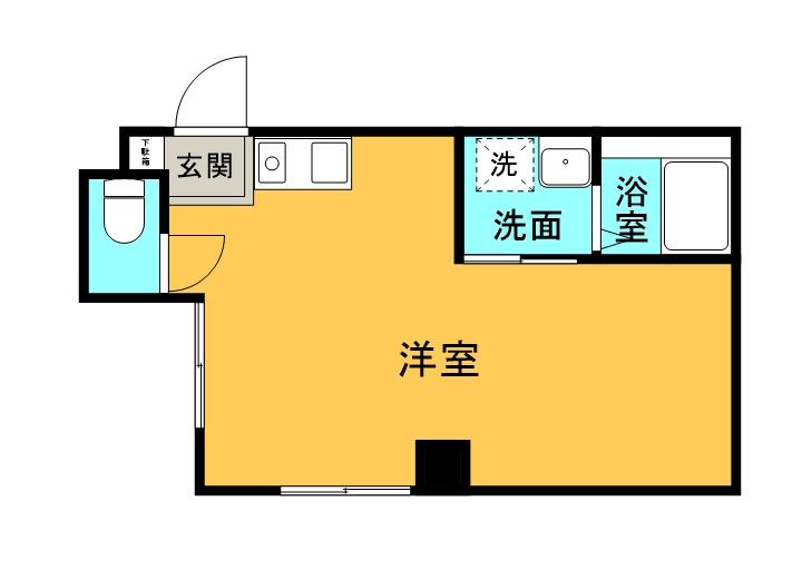 74パークマンション(ワンルーム/5階)の間取り写真