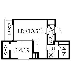 DOMINION N27(1LDK/5階)の間取り写真