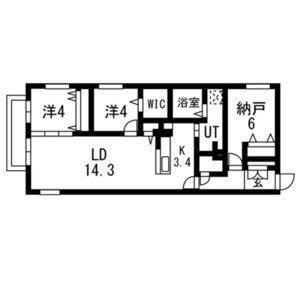 アルファスクエア円山北2条(3LDK/5階)の間取り写真