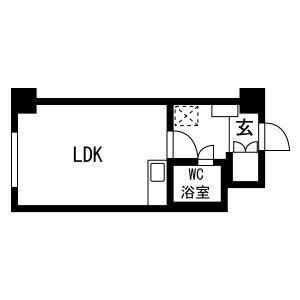 セザール札幌(ワンルーム/5階)の間取り写真