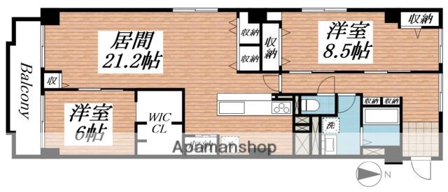 コープ北10条(2LDK/5階)の間取り写真