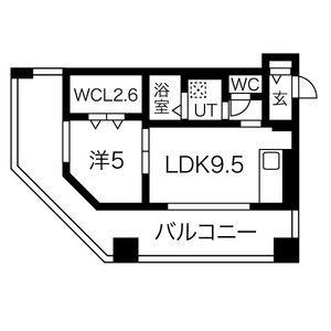 ラフレ28(1LDK/4階)の間取り写真
