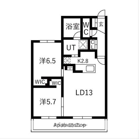 LEIALII511(2LDK/3階)の間取り写真