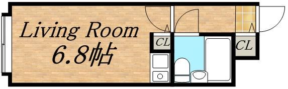 ダイアパレス大通第2(ワンルーム/4階)の間取り写真