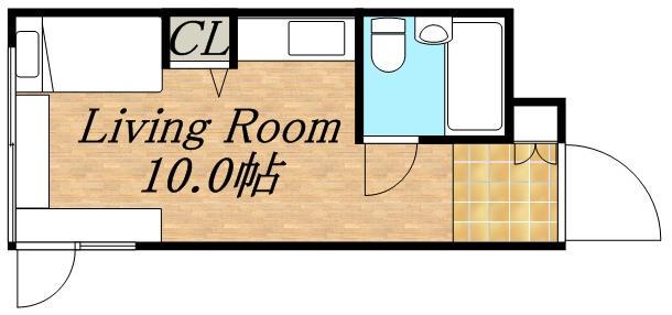 ダイナスティパレス621(ワンルーム/2階)の間取り写真
